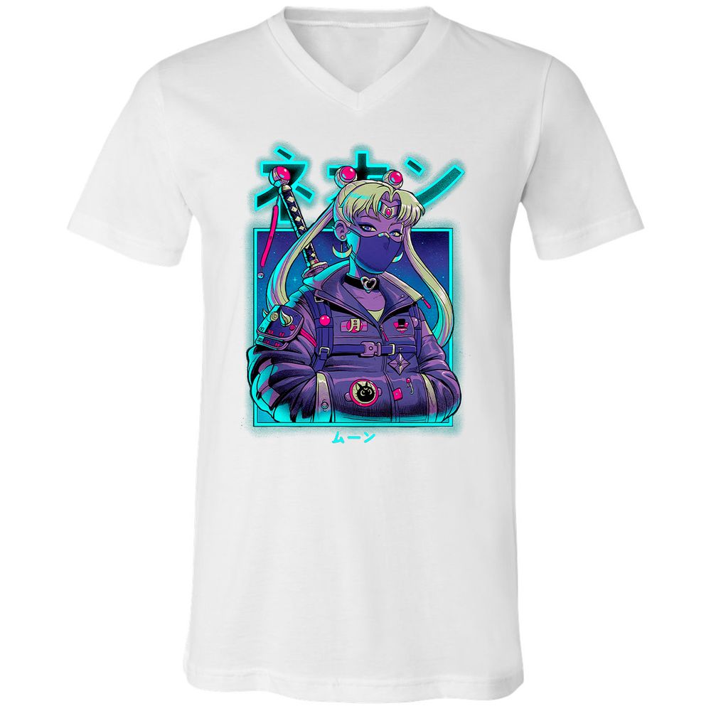 Unisex V-Neck T-Shirt - JZQ5PPGN - White - 5