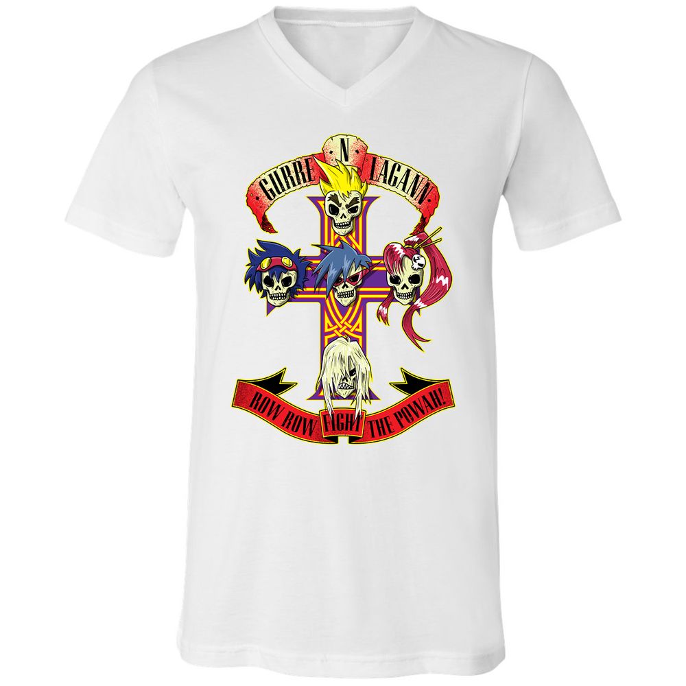 Unisex V-Neck T-Shirt - N5JVQ8EX - White - 5