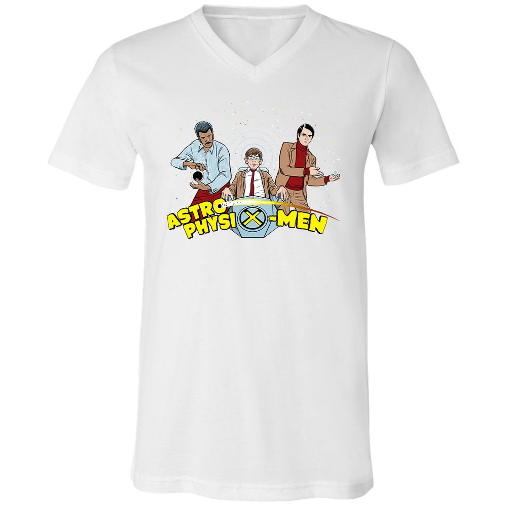 Unisex V-Neck T-Shirt - LW1P2QKU - White - 5