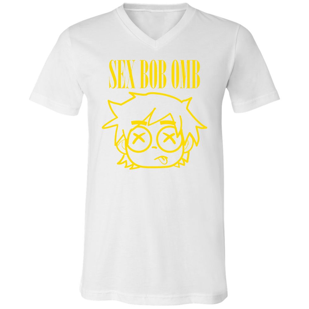 Unisex V-Neck T-Shirt - RTYA94CW - White - 5