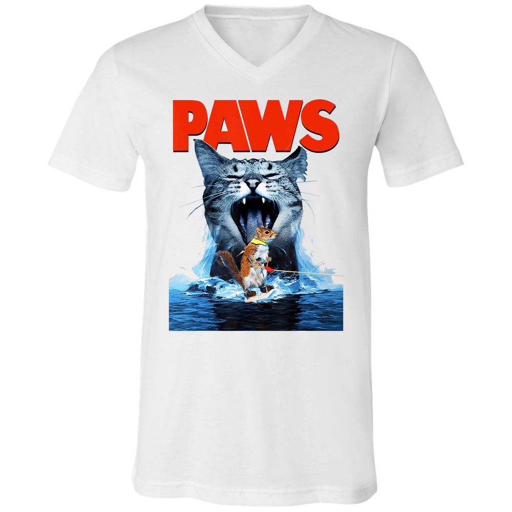 Unisex V-Neck T-Shirt - C9VJ5AGC - White - 5