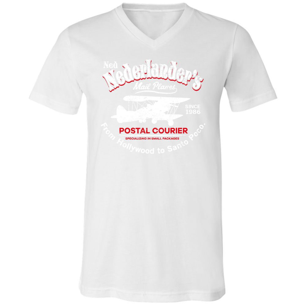 Unisex V-Neck T-Shirt - KGC3GPL1 - White - 5