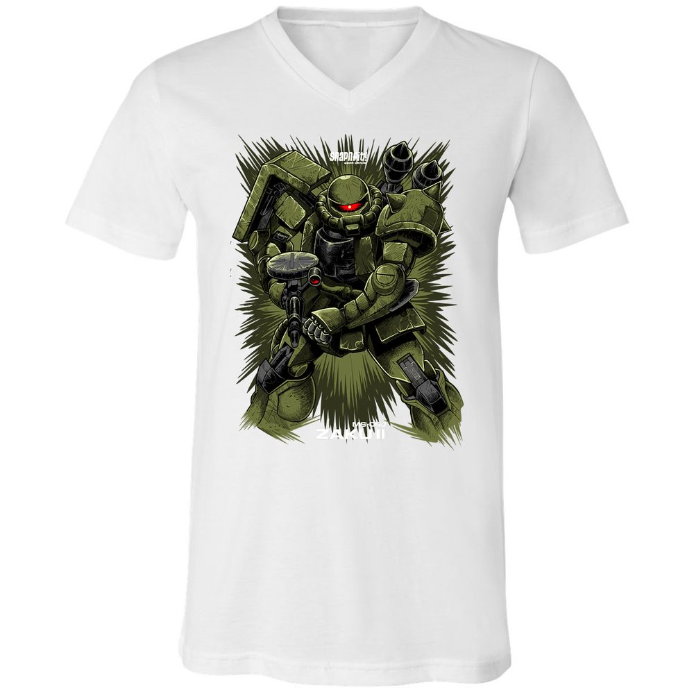 Unisex V-Neck T-Shirt - X85NZQ89 - White - 5