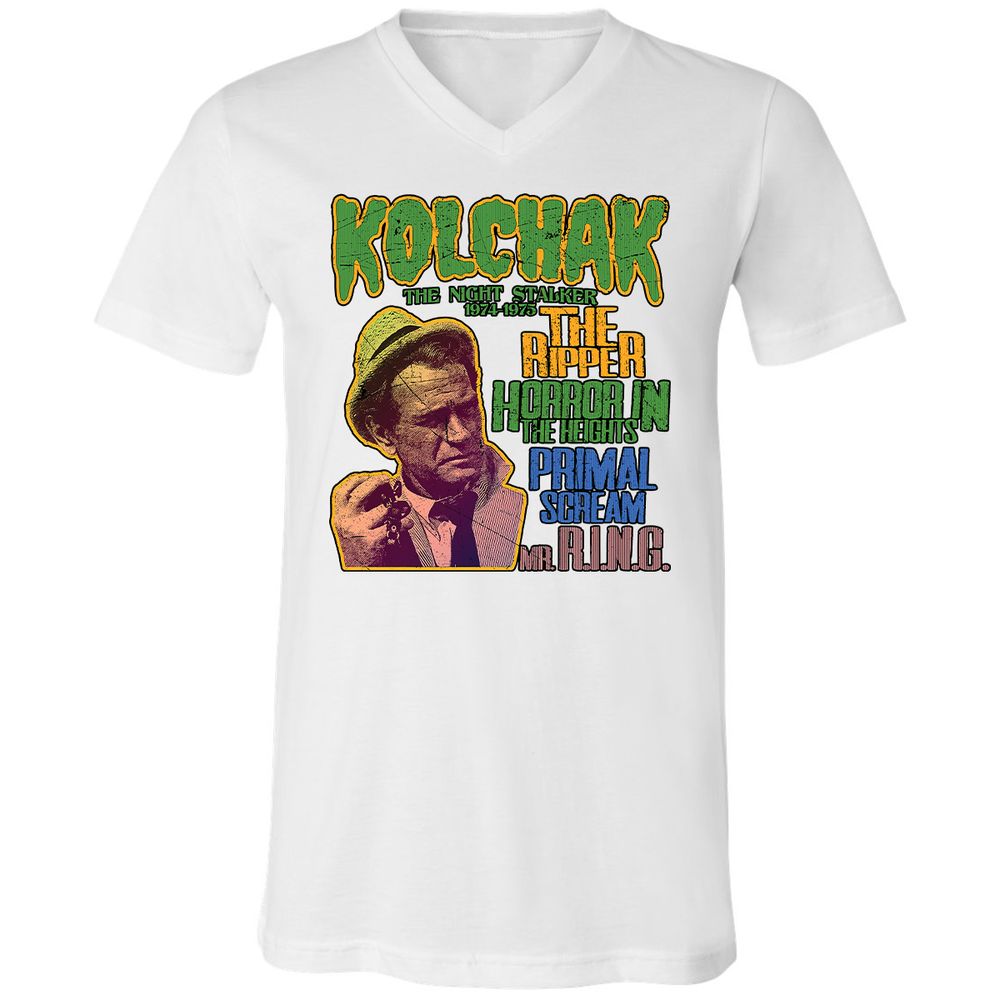 Unisex V-Neck T-Shirt - 51NUTT3B - White - 5