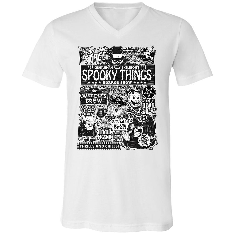 Unisex V-Neck T-Shirt - G9AX6UT9 - White - 5