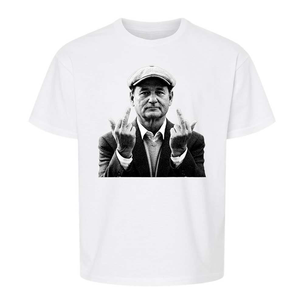 Bill Murray Middle Finger - White - 5