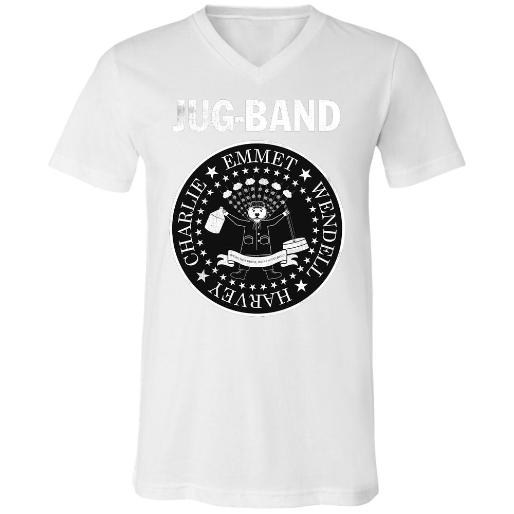 Unisex V-Neck T-Shirt - VHY3TU7U - White - 5