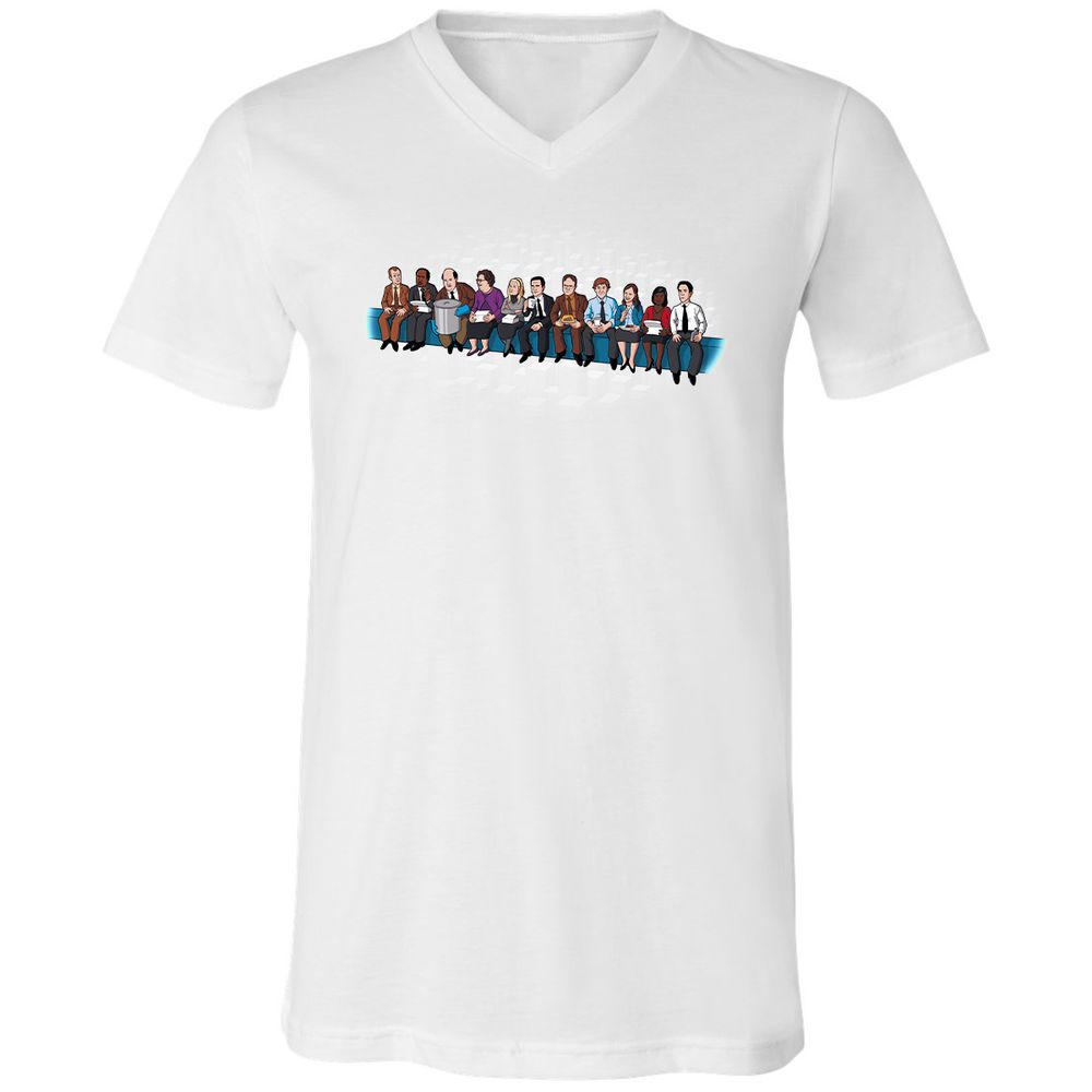 Unisex V-Neck T-Shirt - JWTS2CKX - White - 5