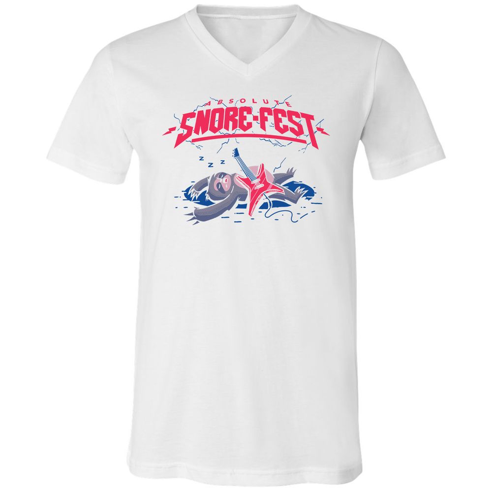 Unisex V-Neck T-Shirt - 39ZD43HF - White - 5