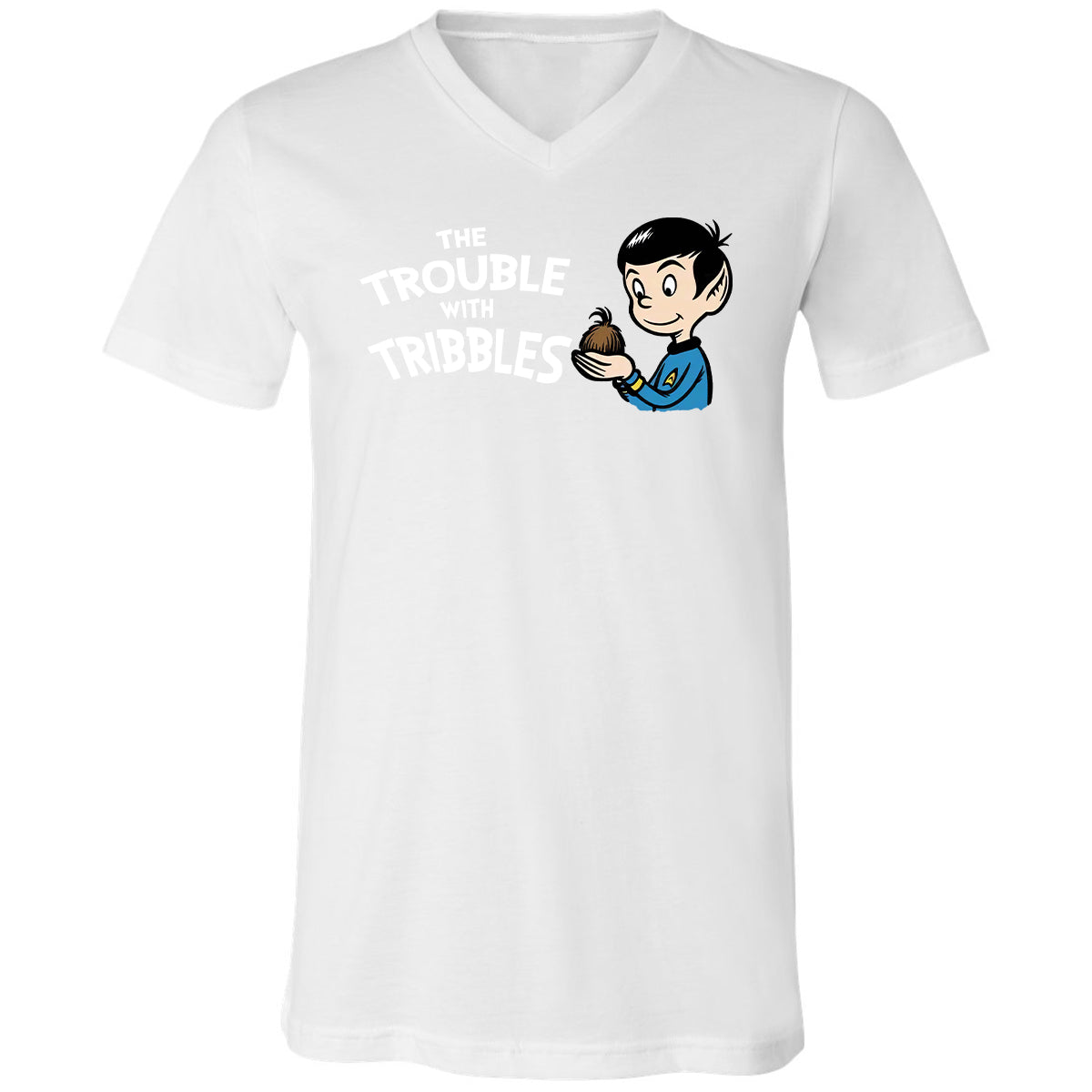 Unisex V-Neck T-Shirt - 3D2ZPP53 - White - 5