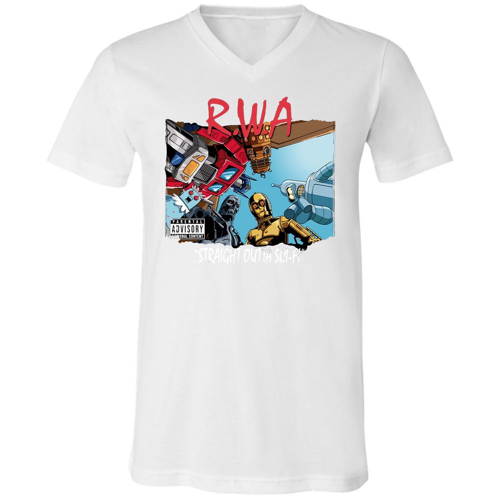 Unisex V-Neck T-Shirt - KCGGVCUV - White - 5