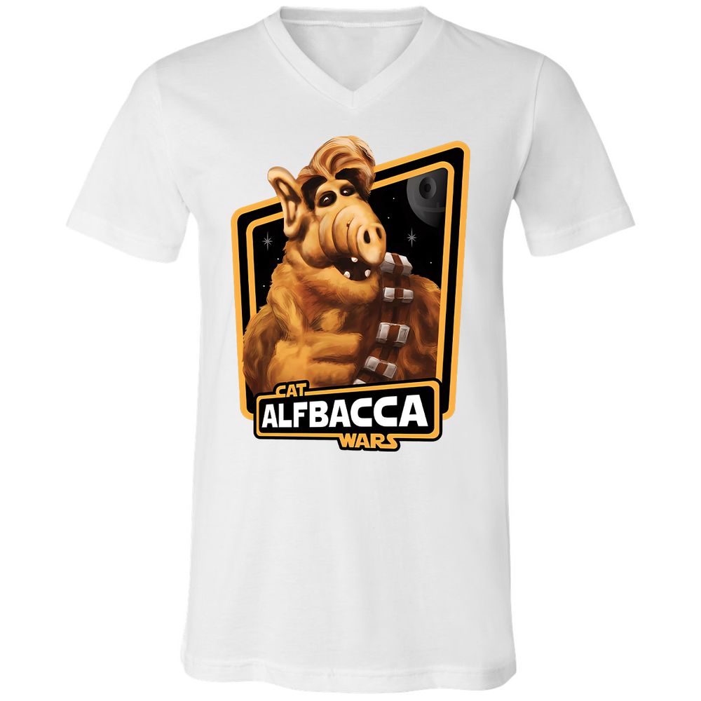 Unisex V-Neck T-Shirt - T81EWLAG - White - 5