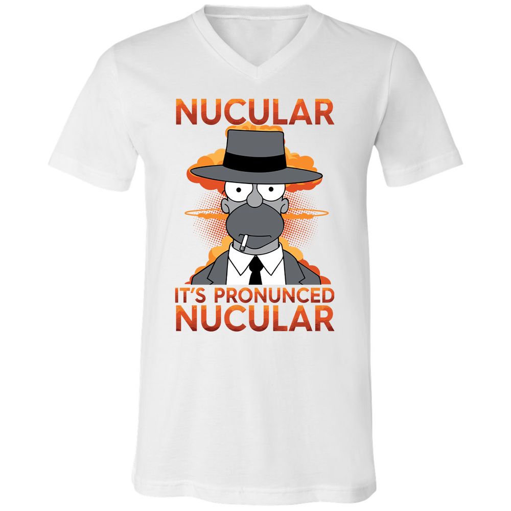 Unisex V-Neck T-Shirt - HLG2PUK5 - White - 5