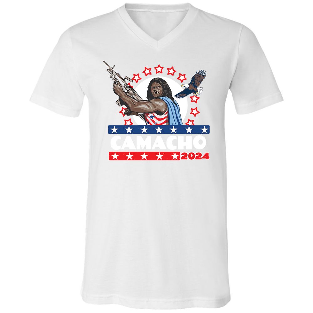 Unisex V-Neck T-Shirt - JTFYLMVE - White - 5