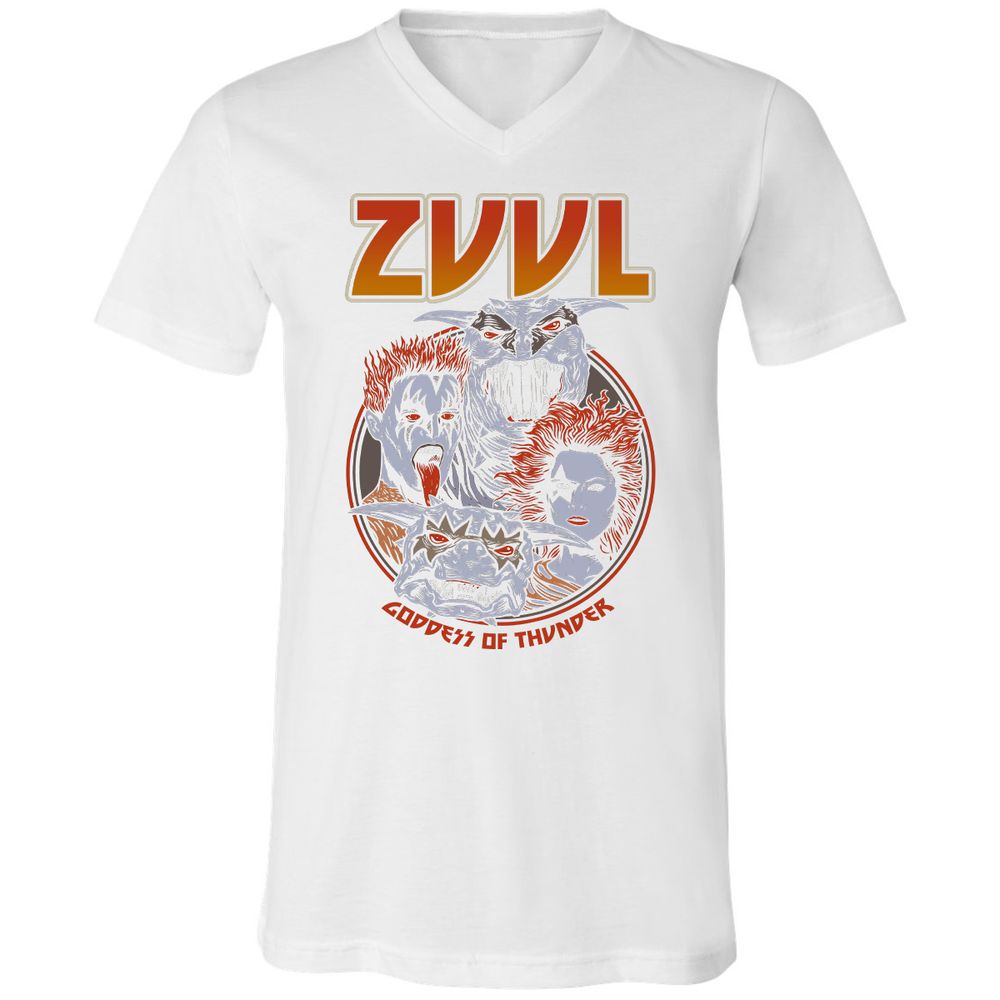 Unisex V-Neck T-Shirt - 3SGQC2ER - White - 5