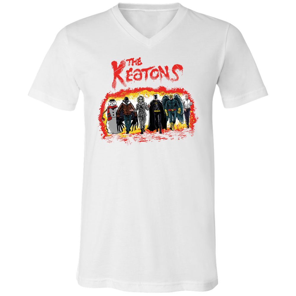 Unisex V-Neck T-Shirt - HPH87CCH - White - 5