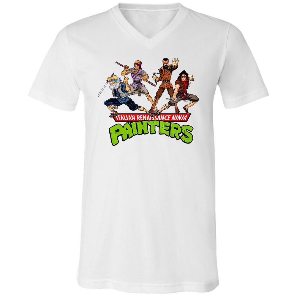 Unisex V-Neck T-Shirt - YTBGRQ4V - White - 5