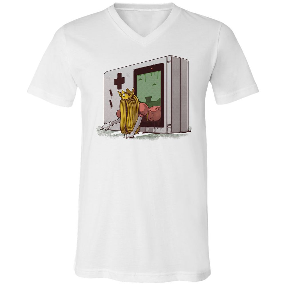 Unisex V-Neck T-Shirt - 56XWS7CM - White - 5