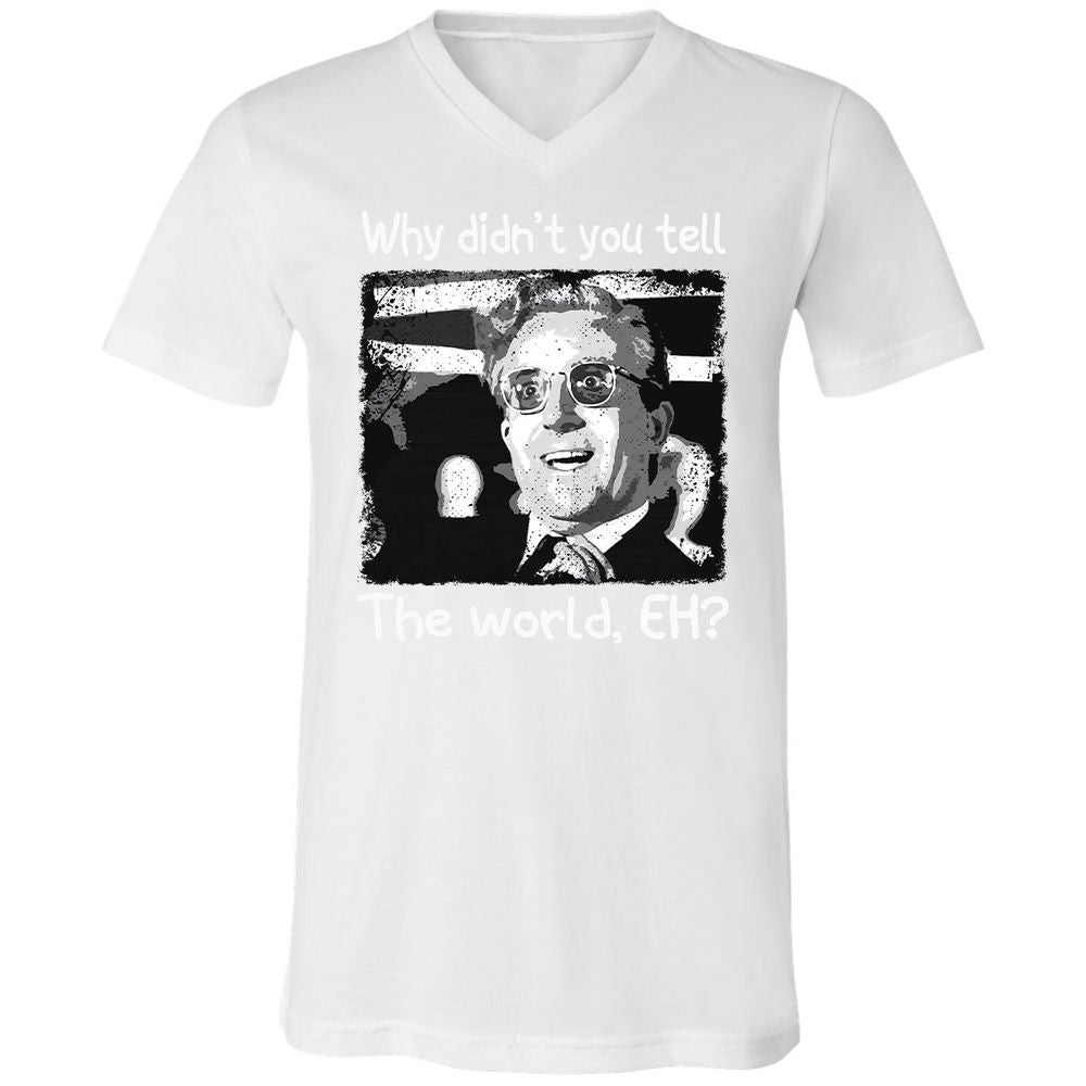 Unisex V-Neck T-Shirt - AKYPZNKR - White - 5