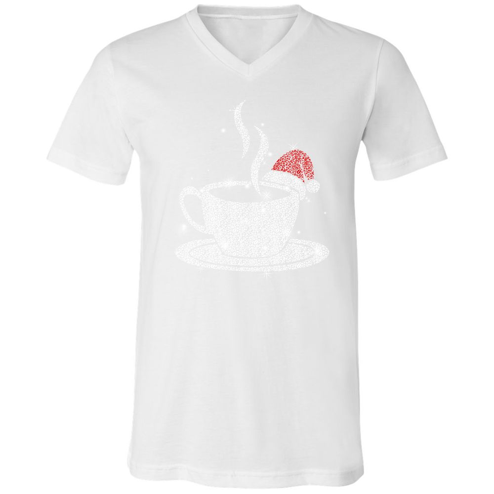 Unisex V-Neck T-Shirt - Y2JF5PGA - White - 5