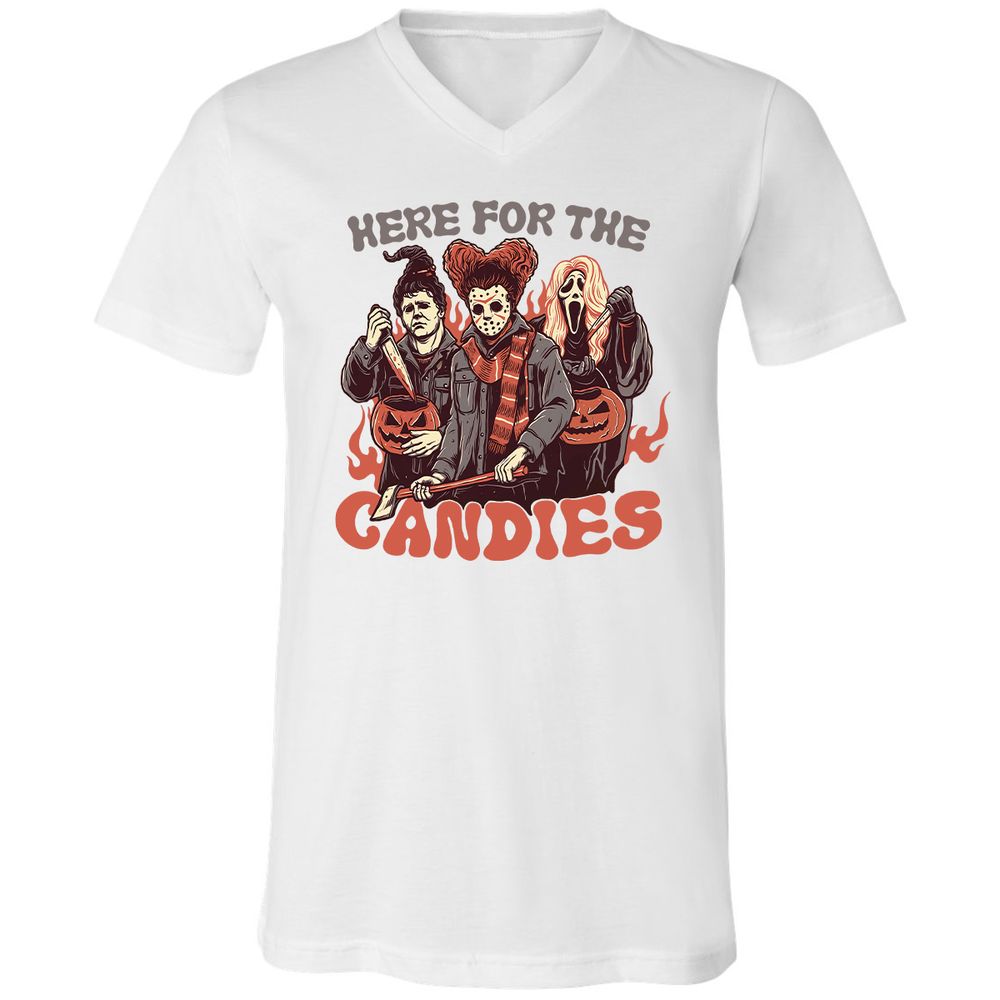 Unisex V-Neck T-Shirt - ARTAU4LW - White - 5