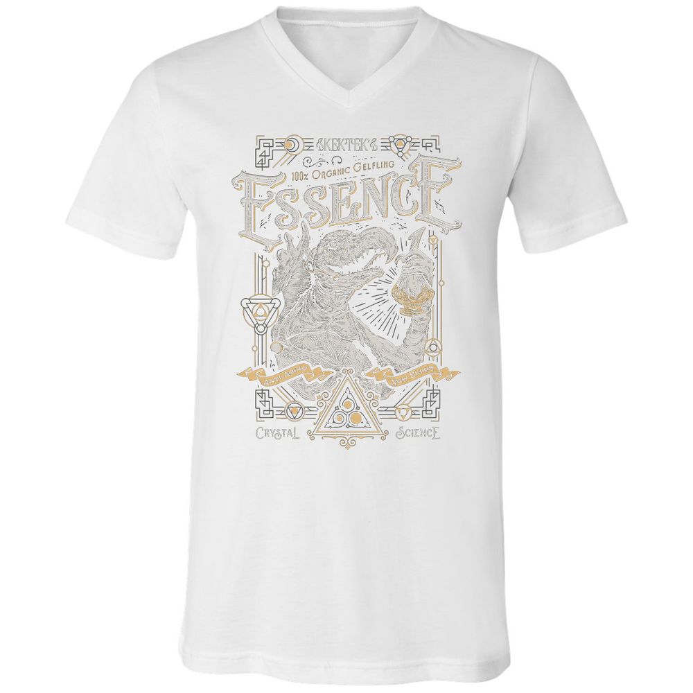 Unisex V-Neck T-Shirt - ZTDBW9XC - White - 5
