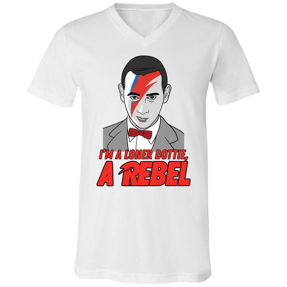 Unisex V-Neck T-Shirt - GLNBK6ES - White - 5