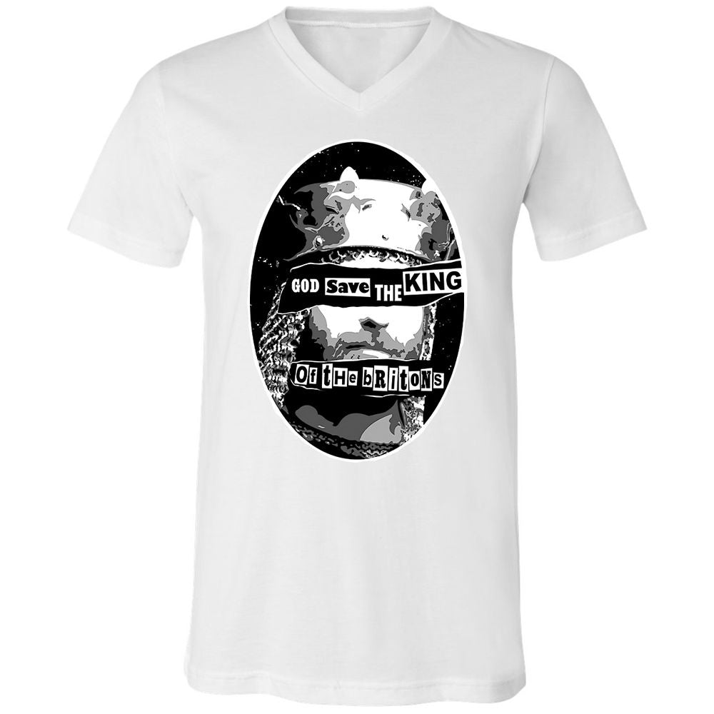 Unisex V-Neck T-Shirt - B2M76KVM - White - 5