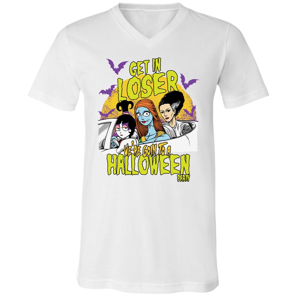Unisex V-Neck T-Shirt - 4B29UTJD - White - 5