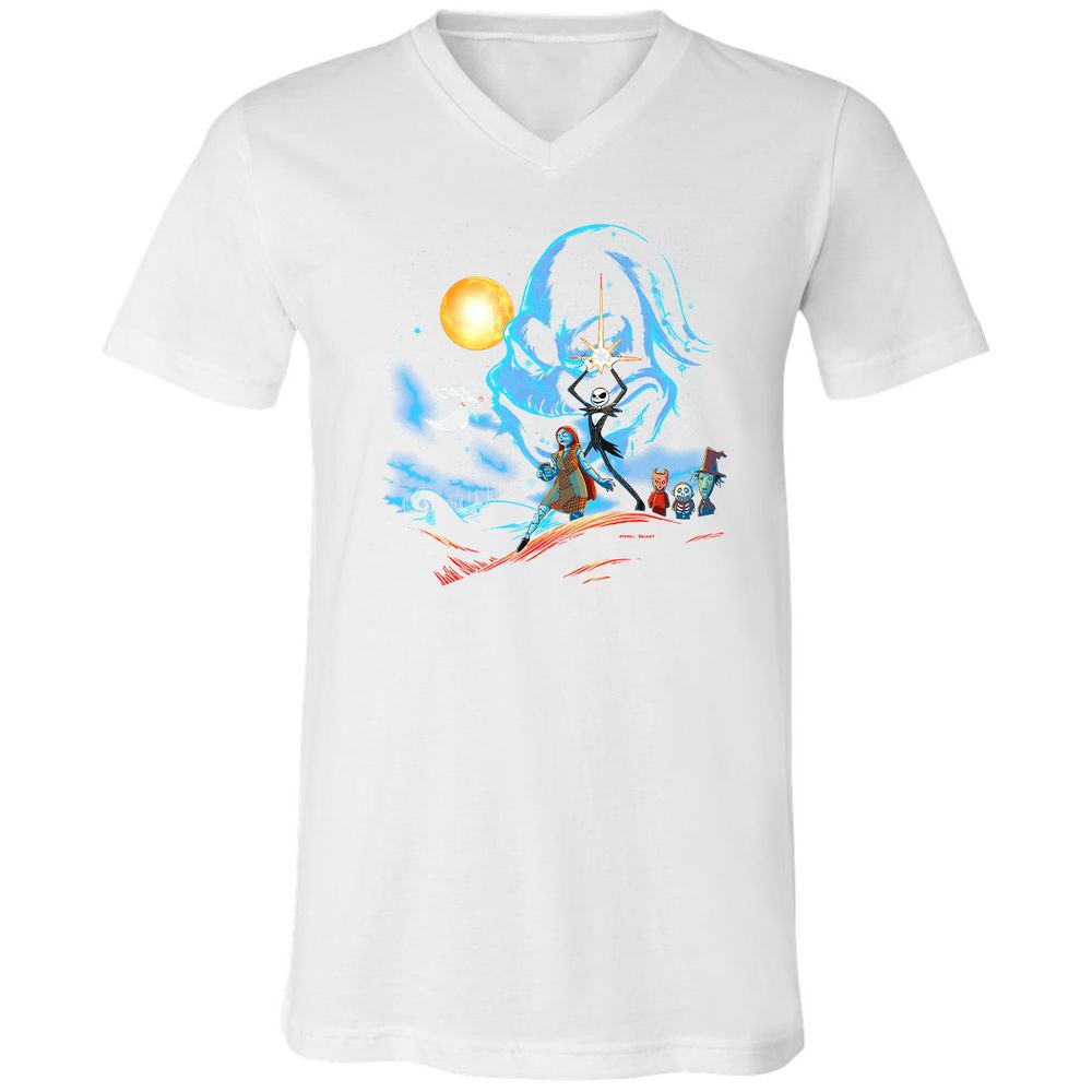Unisex V-Neck T-Shirt - HE3V97T4 - White - 5