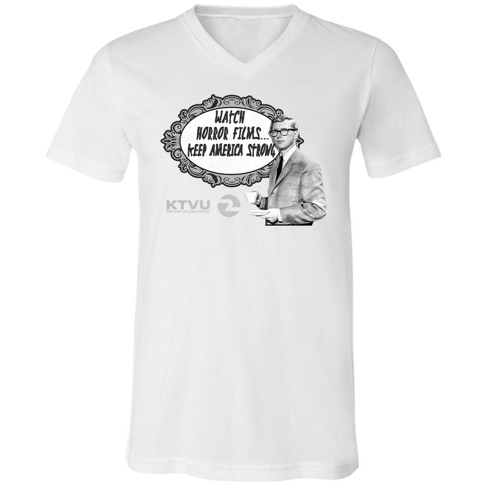 Unisex V-Neck T-Shirt - E4B4G1ST - White - 5