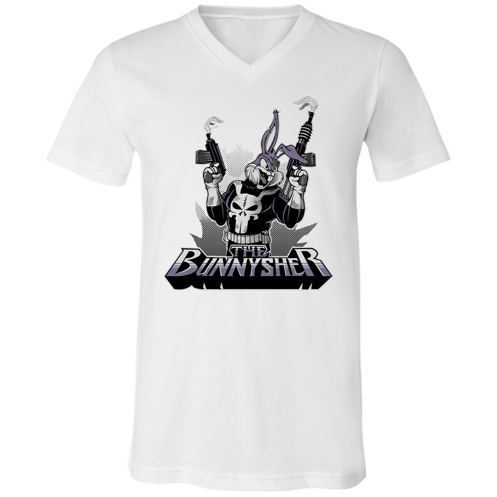 Unisex V-Neck T-Shirt - 941F5U3S - White - 5