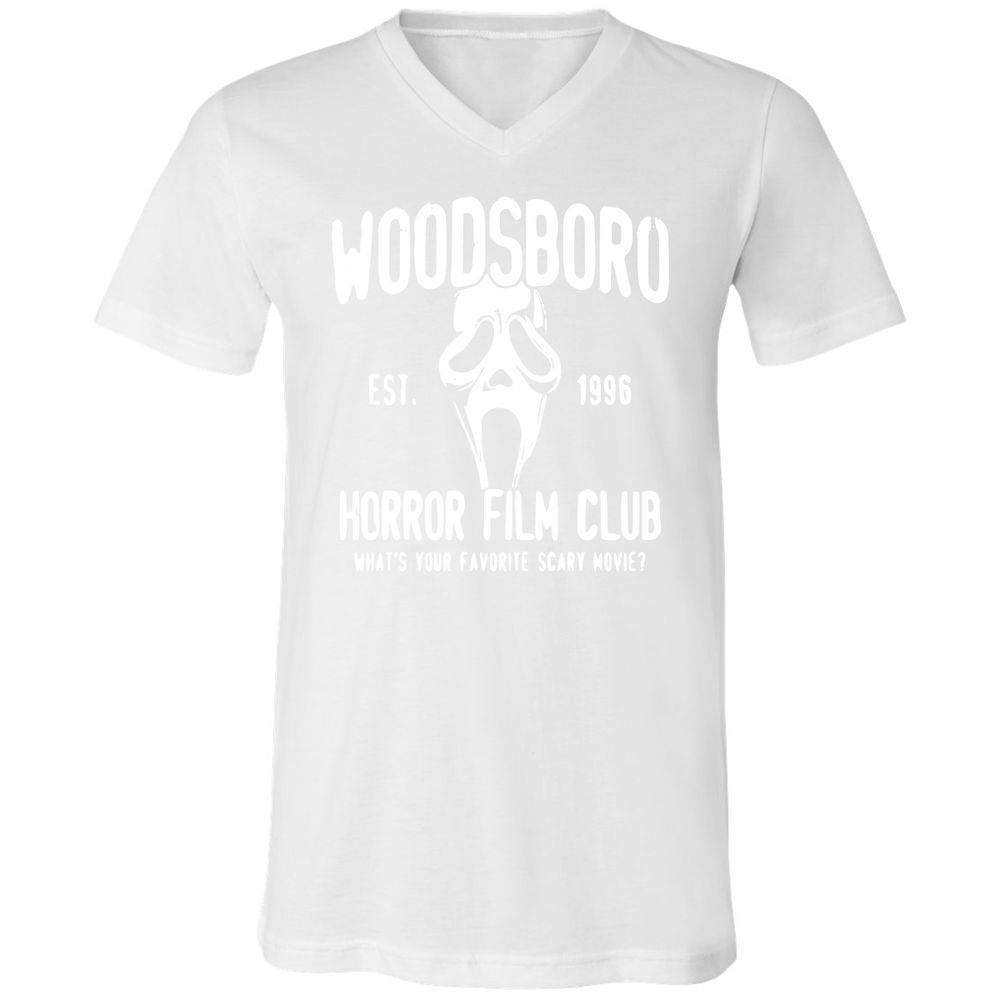 Unisex V-Neck T-Shirt - 7YXQZTRD - White - 5