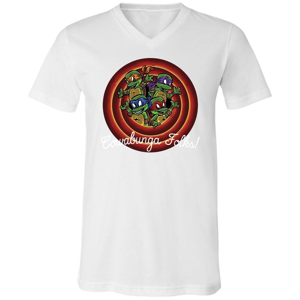 Unisex V-Neck T-Shirt - S8FED825 - White - 5