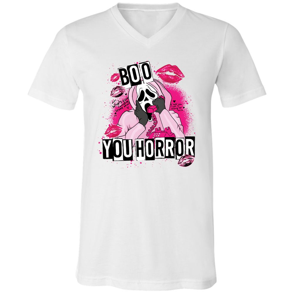 Unisex V-Neck T-Shirt - A3A8Q1EJ - White - 5