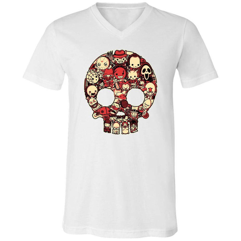 Unisex V-Neck T-Shirt - 6VQZRNGW - White - 5