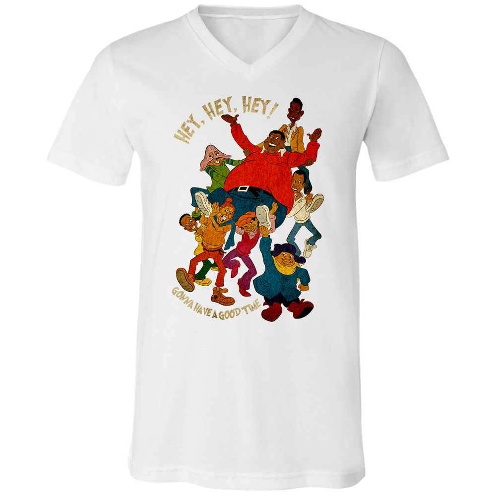 Unisex V-Neck T-Shirt - VMLU28QW - White - 5