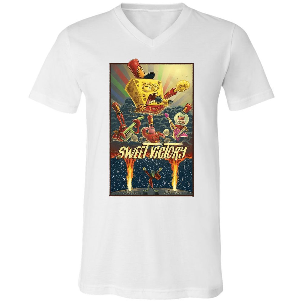 Unisex V-Neck T-Shirt - 7EN55EWS - White - 5