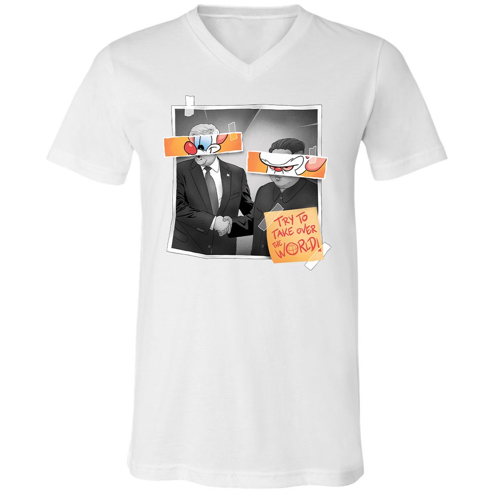 Unisex V-Neck T-Shirt - R3CK235M - White - 5