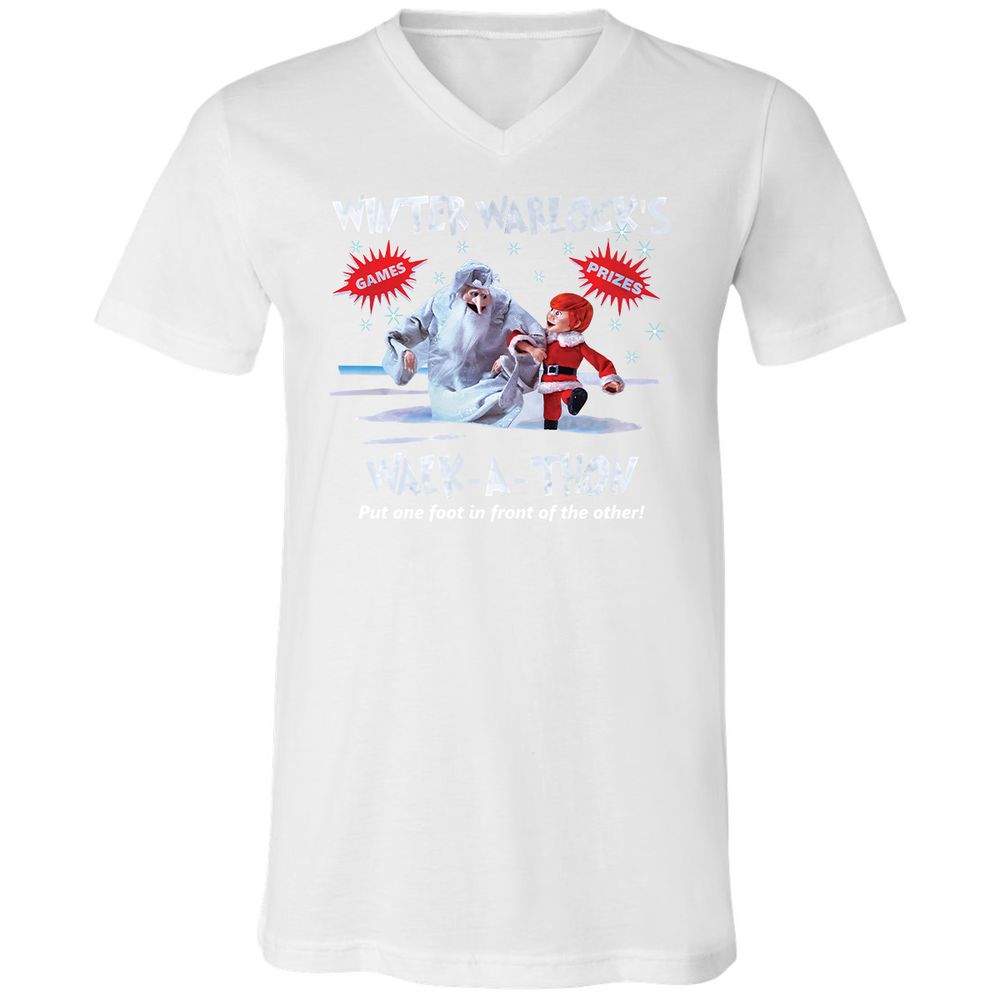 Unisex V-Neck T-Shirt - H9KP1WN9 - White - 5