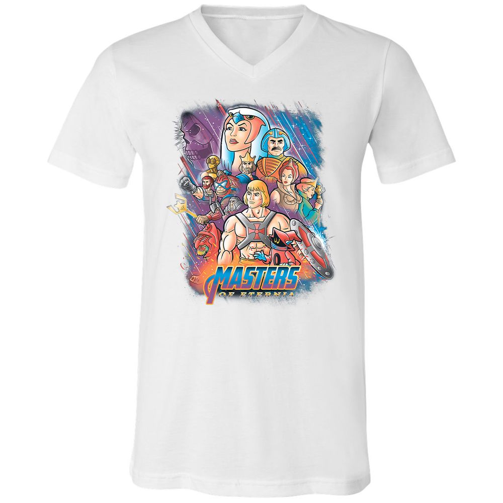 Unisex V-Neck T-Shirt - BCEGL4P8 - White - 5