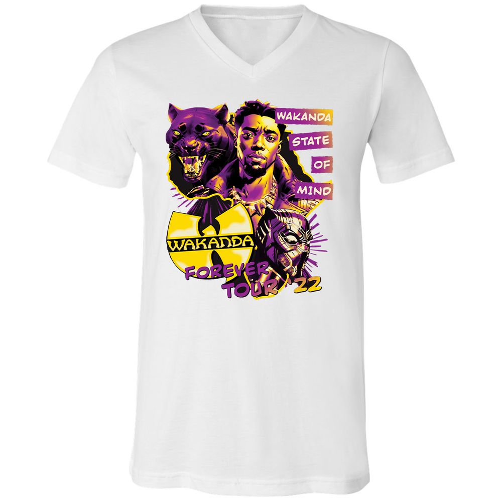 Unisex V-Neck T-Shirt - M84ZT2BX - White - 5