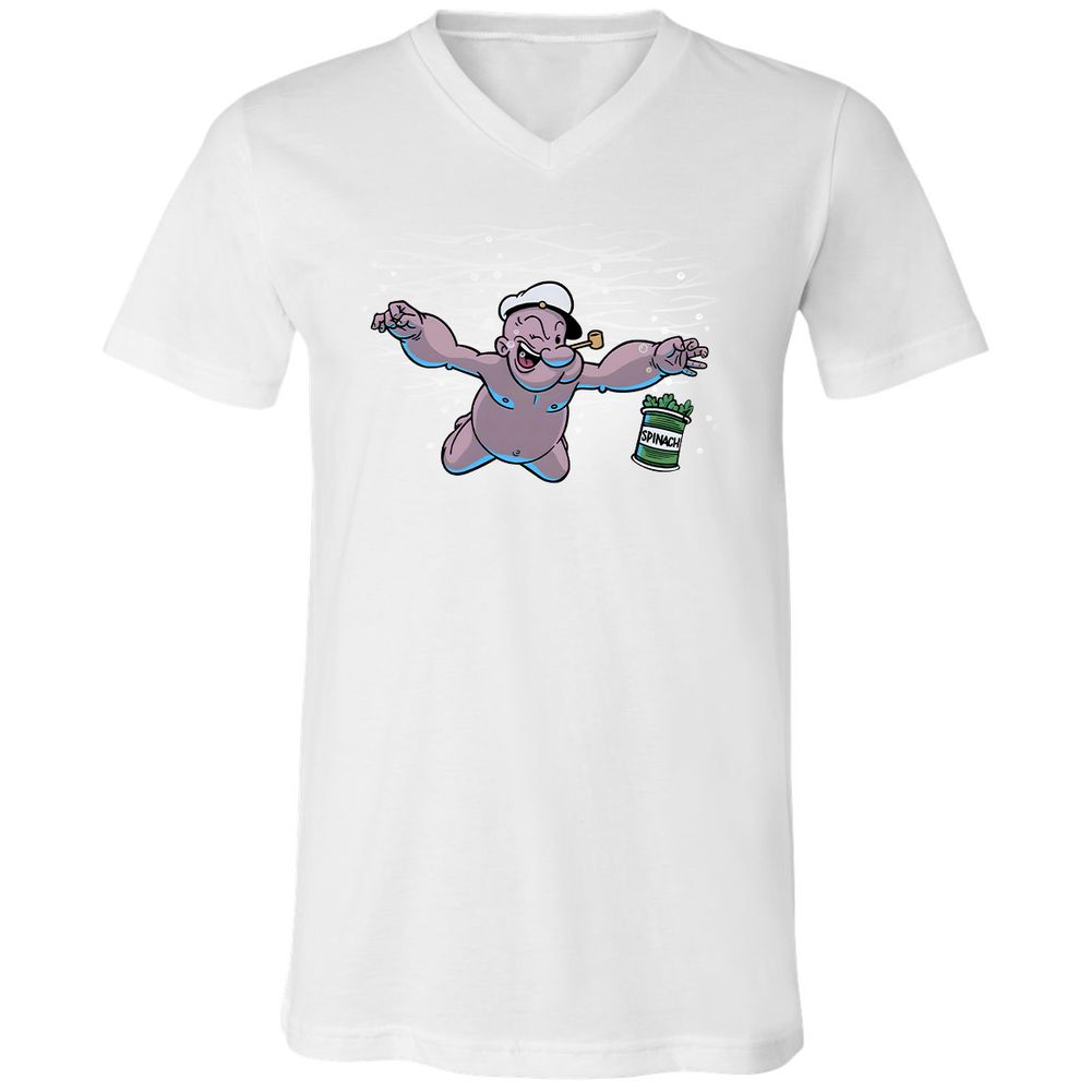 Unisex V-Neck T-Shirt - 6UETT1ZD - White - 5