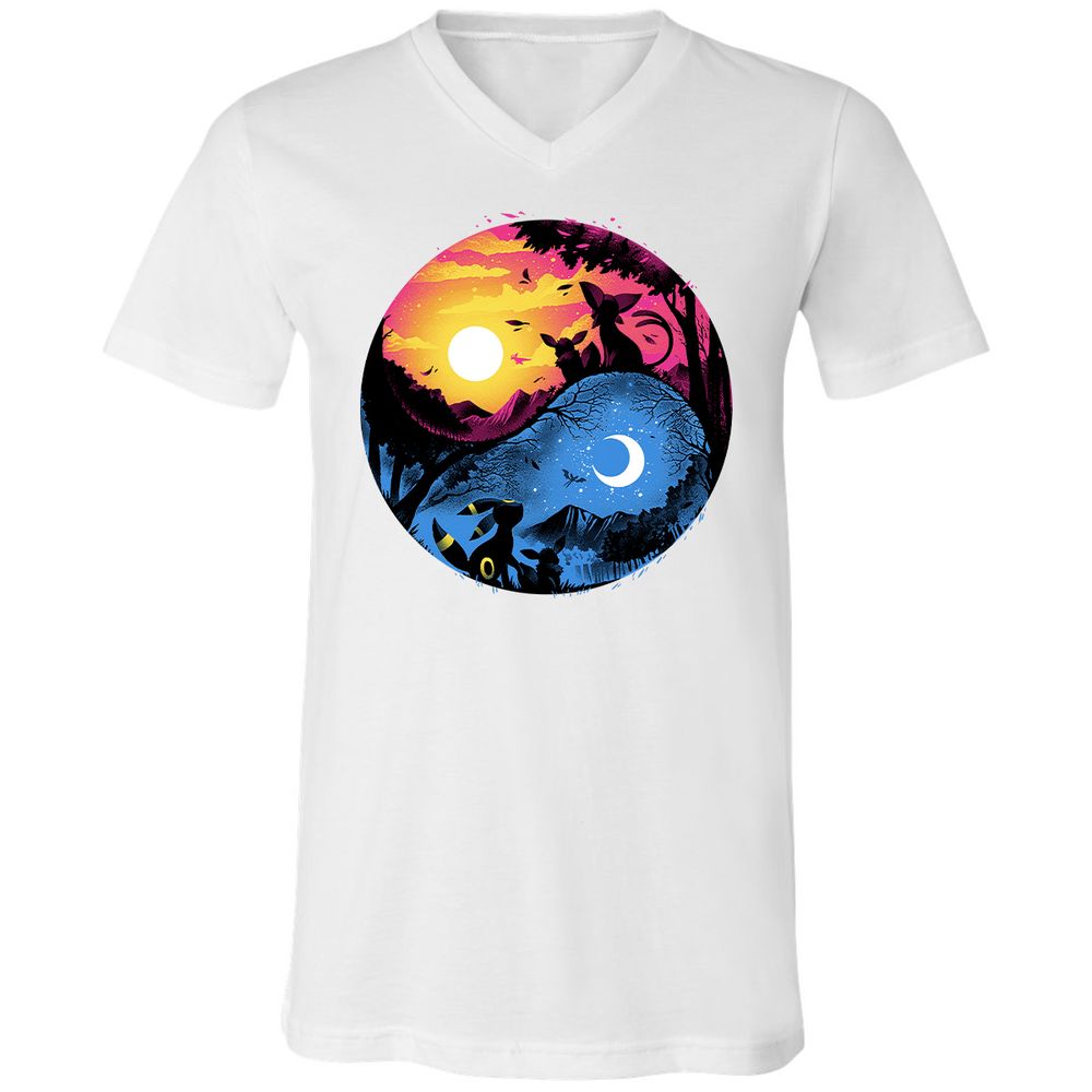 Unisex V-Neck T-Shirt - N5W3CVUN - White - 5