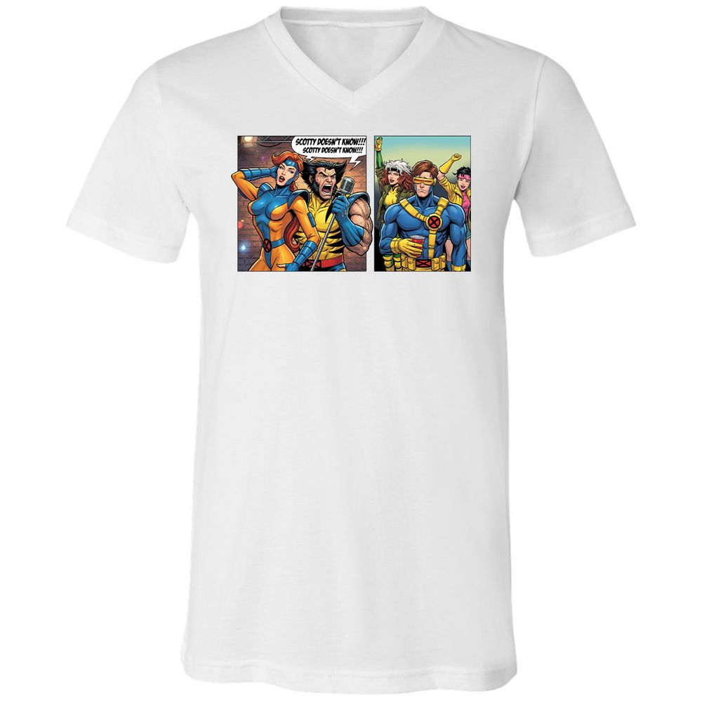 Unisex V-Neck T-Shirt - 9HNKLK99 - White - 5