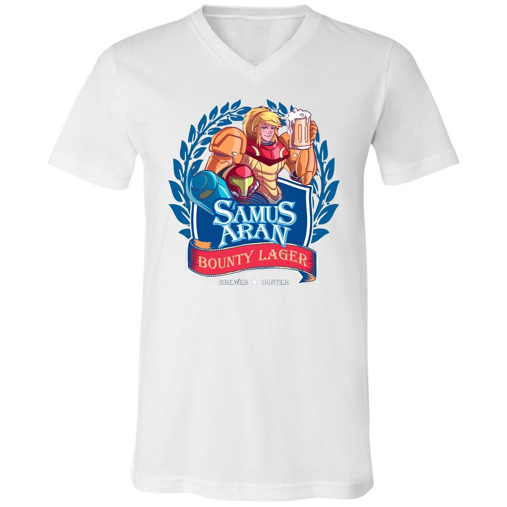 Unisex V-Neck T-Shirt - ZVN2KC5K - White - 5