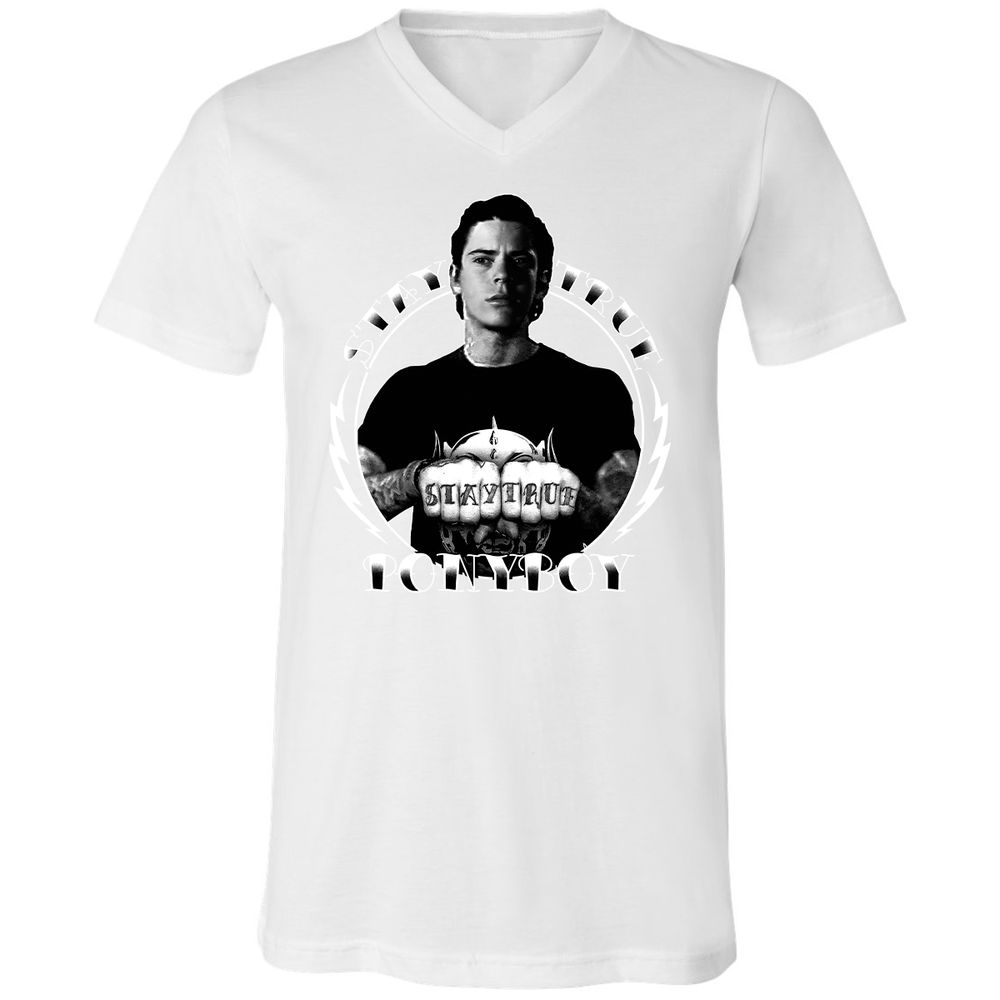 Unisex V-Neck T-Shirt - VDPX45DT - White - 5