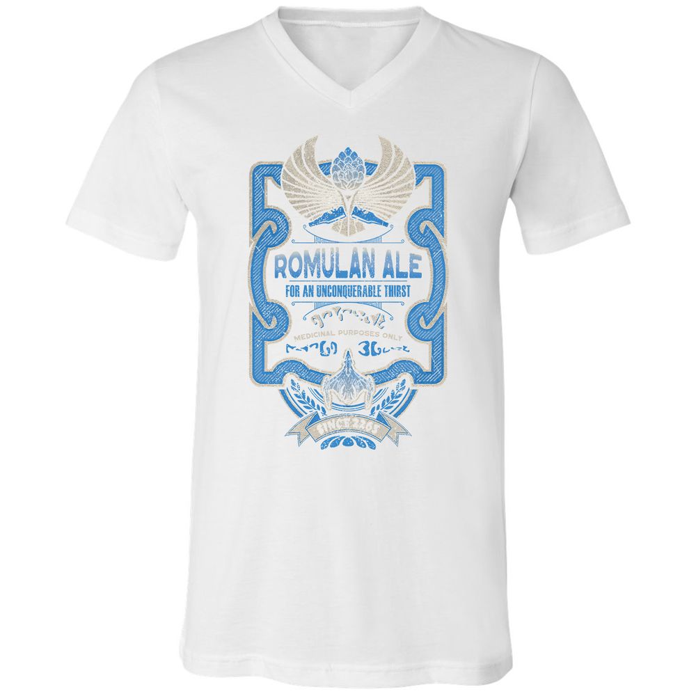 Unisex V-Neck T-Shirt - 3DCUEBJJ - White - 5