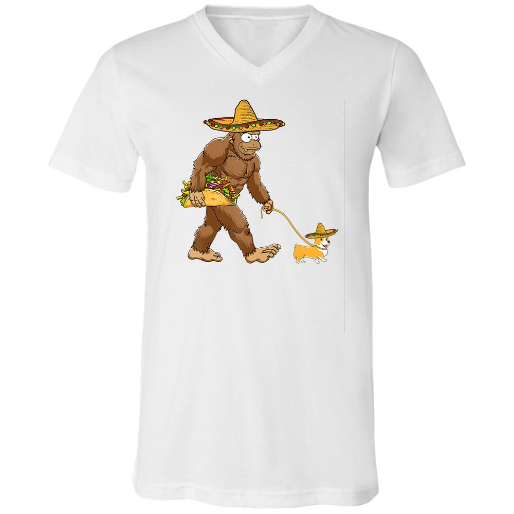 Unisex V-Neck T-Shirt - FN9J1HTS - White - 5