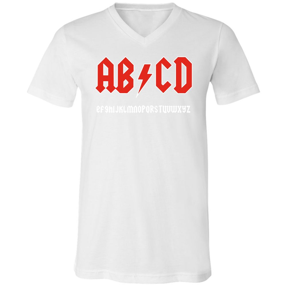 Unisex V-Neck T-Shirt - JTD8LHAL - White - 5